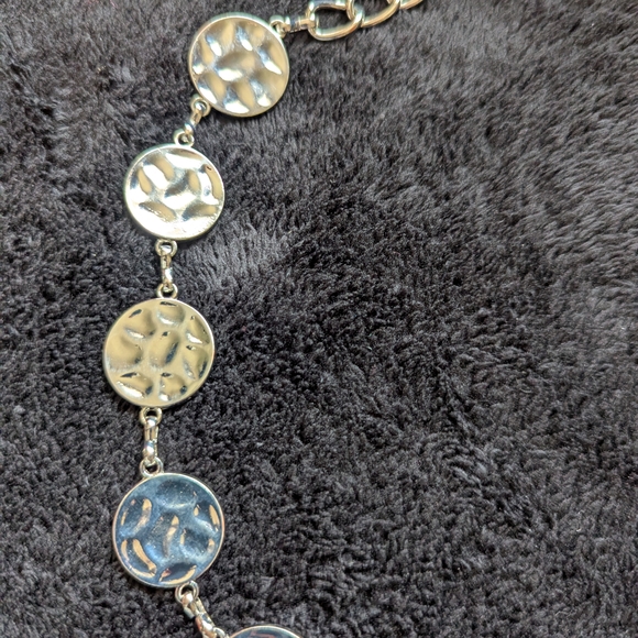 Silver Chain Belt with Decorative Medallions - Picture 6 of 6